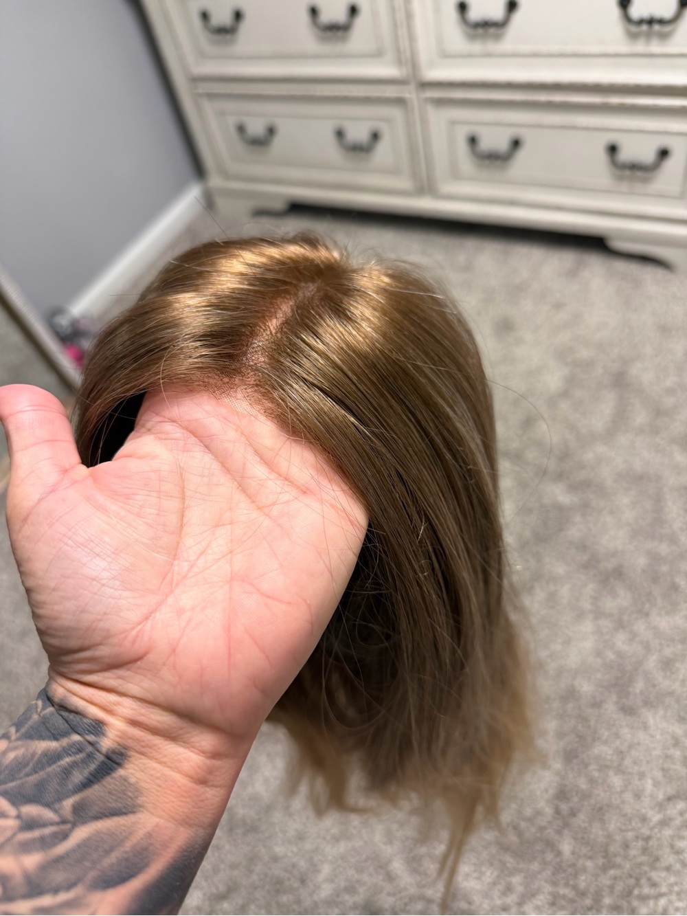 Zara Lite Jon Renau Layered Synthetic Wig Brown Blonde Hand Tied Monofilament - Picture 9 of 17